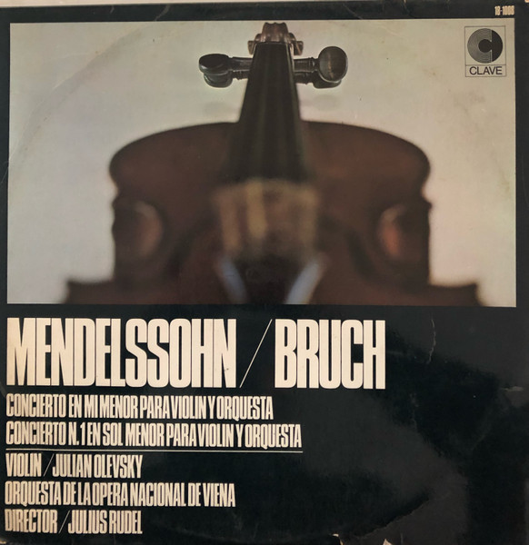 Concierto en Mi Menor para Violín y Orquesta / Concierto nº1 En Sol Menor para Violín y Orquesta