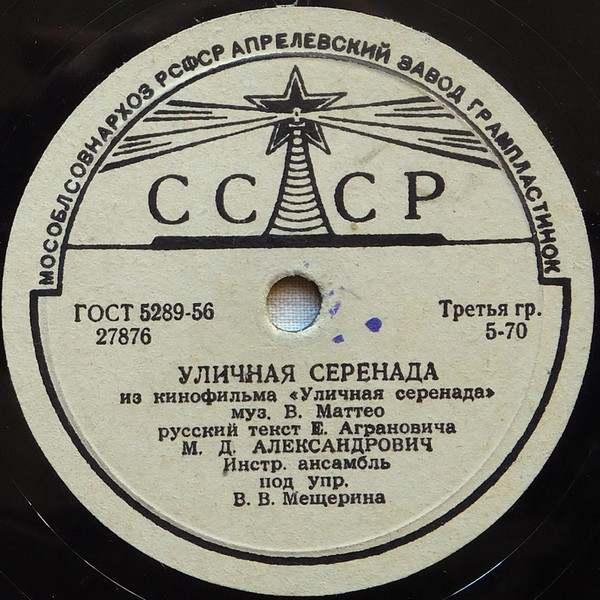 Уличная Серенада / Скажите, Как По-Итальянски - «Любовь»