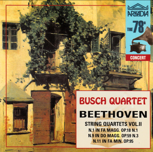 String Quartets Vol.II (N.1 In Fa Magg. Op.18 N.1 / N.9 In Do Magg. Op.59 N.3 / N.11 In Fa Min. Op.95)