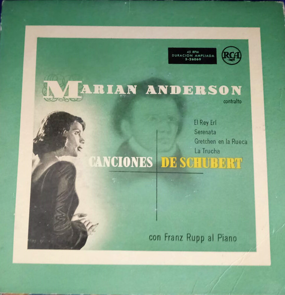 Marian Anderson Canciones De Schubert