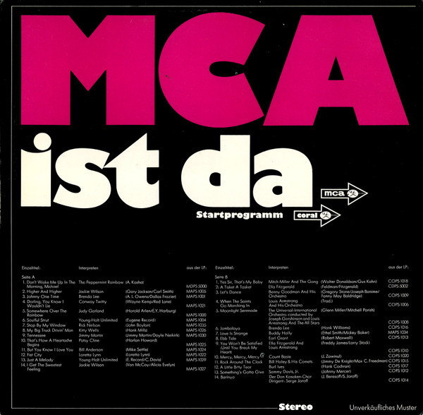 MCA Ist Da Startprogramm 