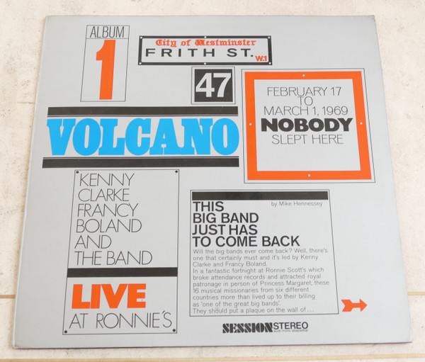Live At Ronnie's ; Album 1 ; Volcano