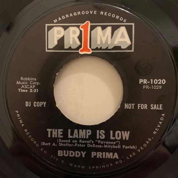 "The Lamp Is Low" b/w "Christopher Columbus"