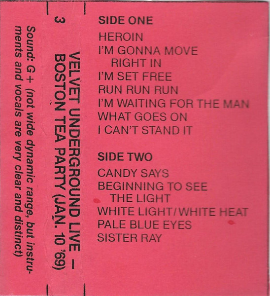 Velvet Underground Live - Boston Tea Party (Jan. 10 '69)