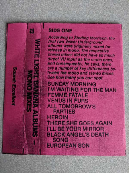 White Light, Banana Albums - Mono Mixes