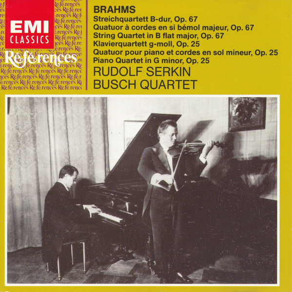 String Quartet In B Flat Major, Op. 67 / Piano Quartet In G Minor, Op. 25
