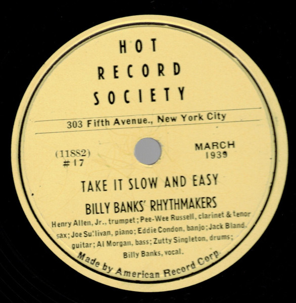 Take It Slow And Easy / Baby, Won't You Please Come Home