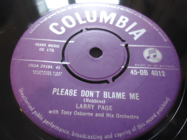 Please Don't Blame Me