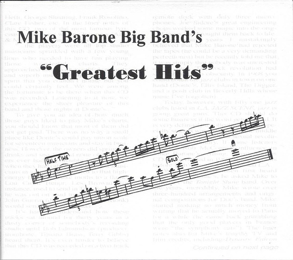 Mike Barone Big Band's Greatest Hits