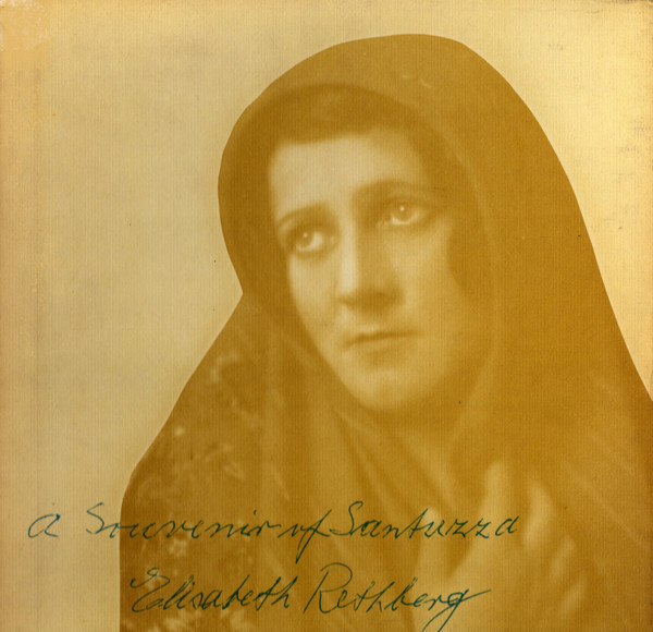 A Souvenir Of Santuzza / Song Recital