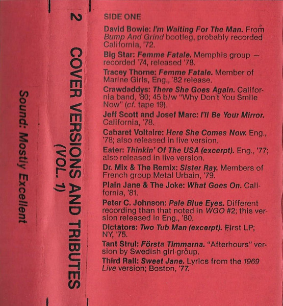 Cover Versions And Tributes (Vol. 1)