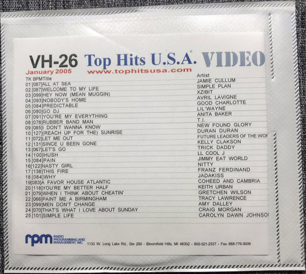 Top Hits U.S.A. January 2005