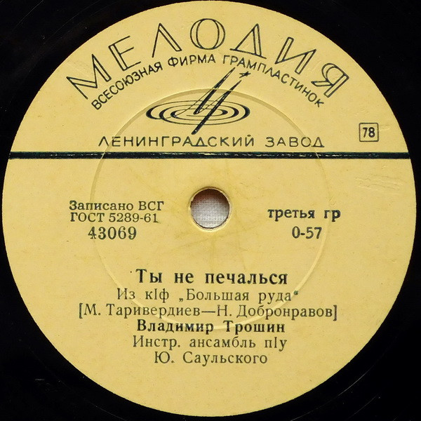 Ты Не Печалься / Сибирь От Москвы Недалеко