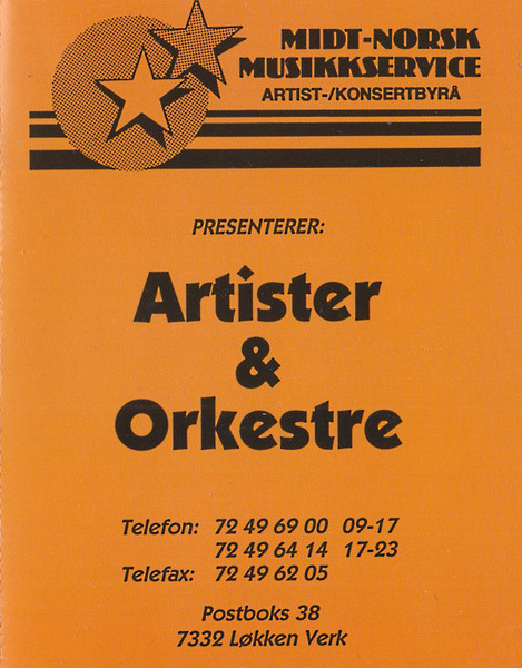 Midt-Norsk Musikkservice Presenterer Artister Og Orkestre