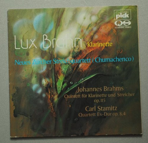 Brahms Klarinettenquintett h-mol op.115, Stamitz Klarinettenquintett Es-dur op.84