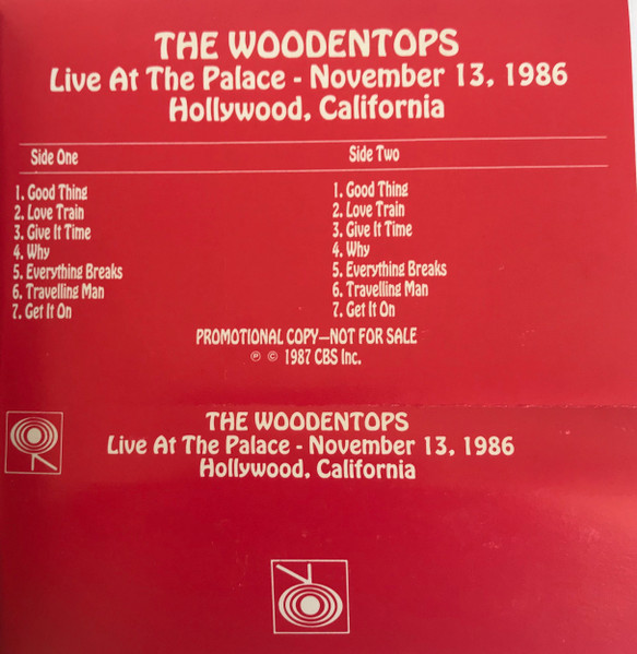 Live At The Palace- November 13,1986 Hollywood, California
