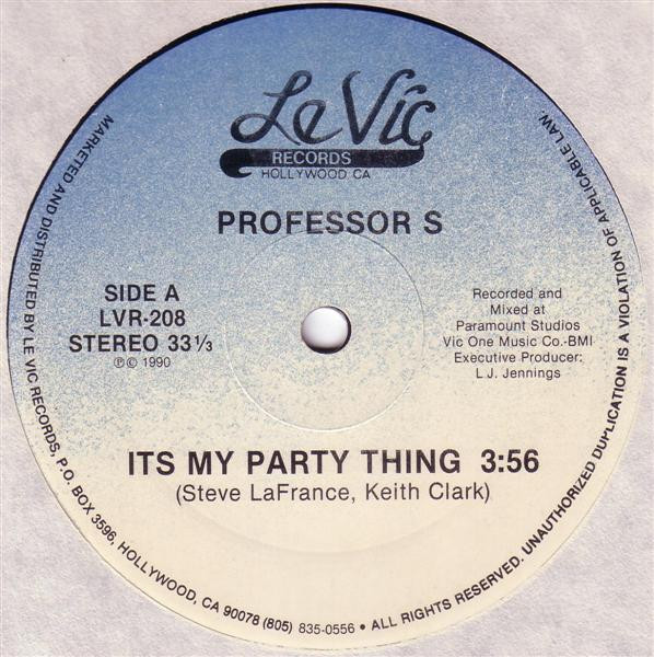 It's My Party Thing