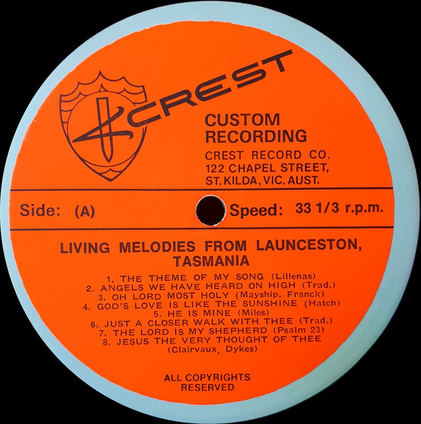 Living Melodies From Launceston, Tasmania