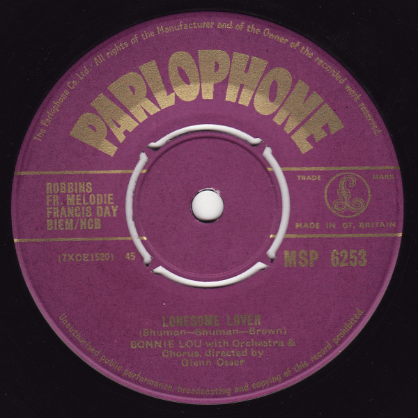 Lonesome Lover / Little Miss Bobby Sox