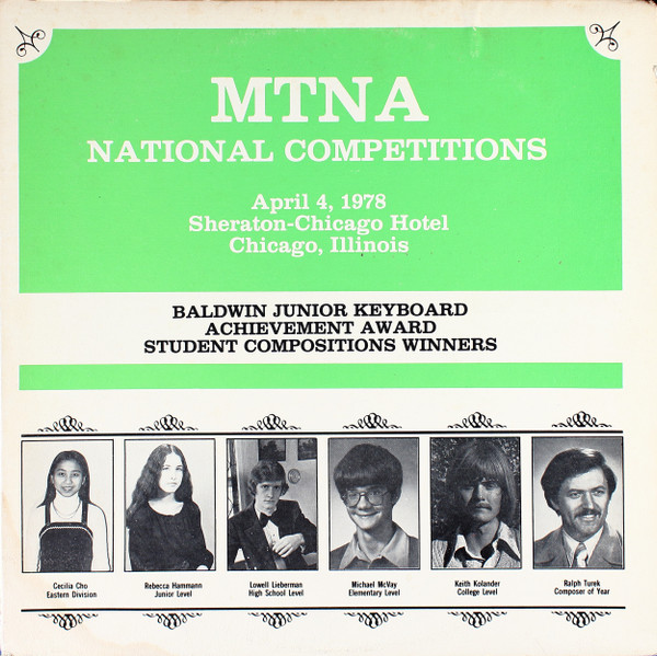 MTNA National Competitions: Baldwin Junior Keyboard Achievement Award Student Compositions Winners