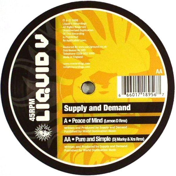 Peace Of Mind (Lemon D Rmx) / Pure And Simple (DJ Marky & XRS Rmx)