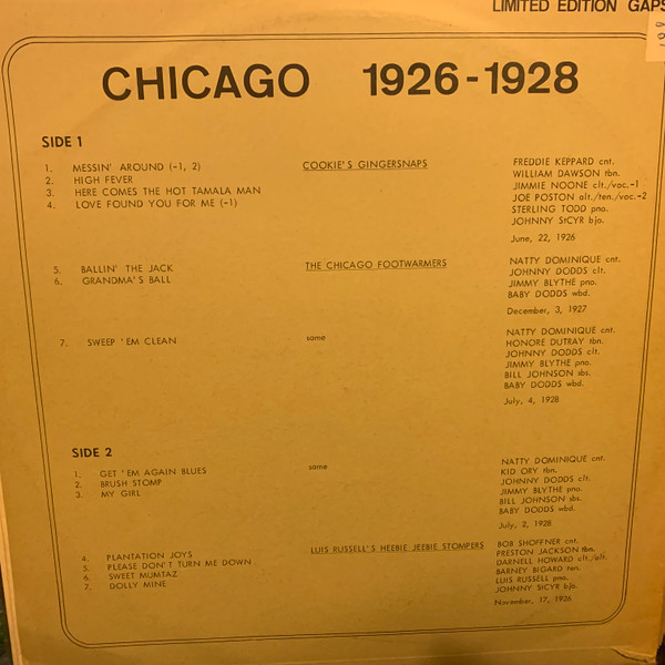 Chicago 1926-1928