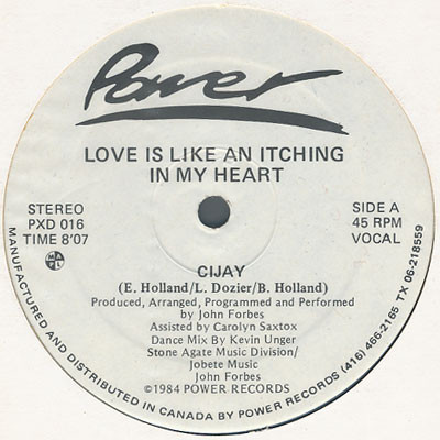 Love Is Like An Itching In My Heart