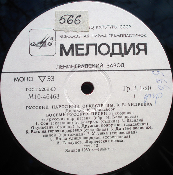 Восемь Русских Песен / Кикимора / Жар-Птица