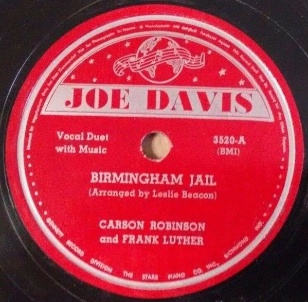 Birmingham Jail / Hand Me Down My Walkin' Cane