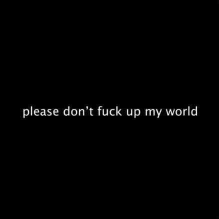 Please Don't Fuck Up My World