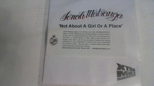 Not About A Girl Or A Place