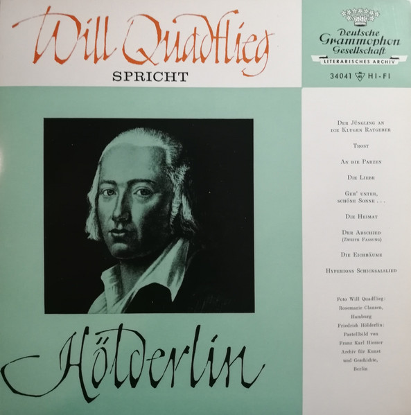Will Quadflieg Spricht Hölderlin
