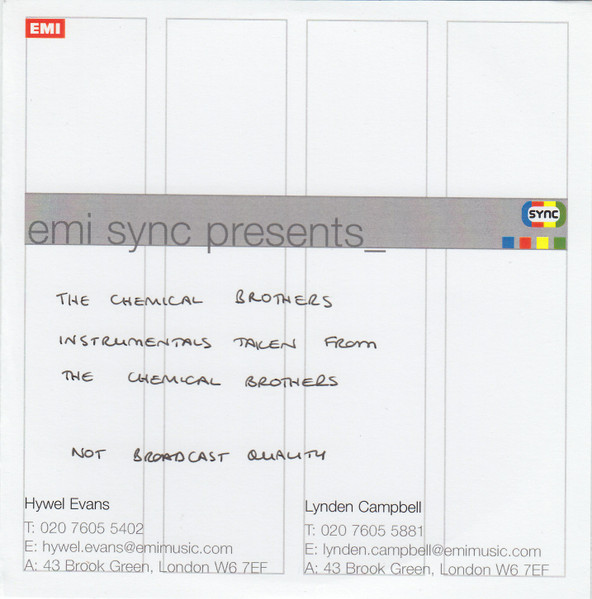 Instrumentals Taken From The Chemical Brothers Album 'We Are The Night'