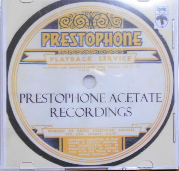 Prestophone Acetate Recordings