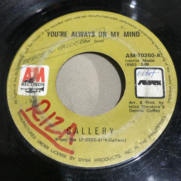 You're Always On My Mind / There's An Island