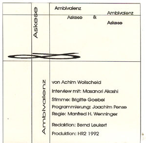 Ambivalenz & Askese