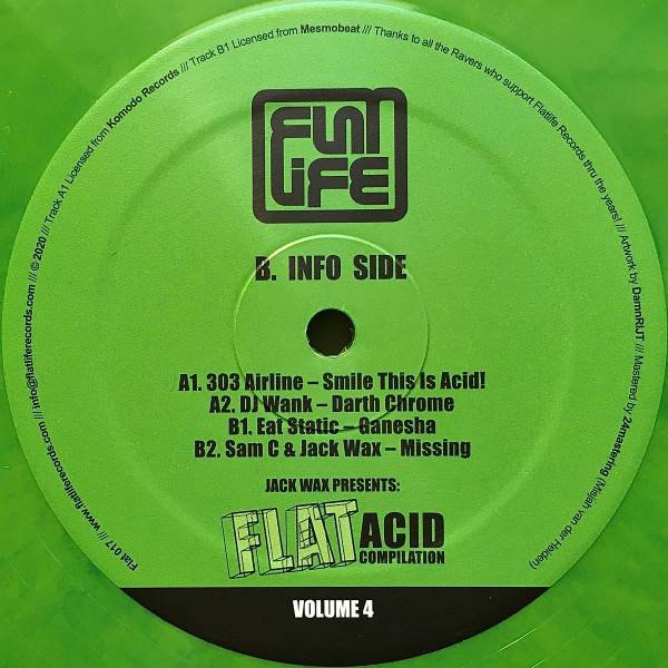 Jack Wax Presents "Flat Acid Compilation" Volume 4