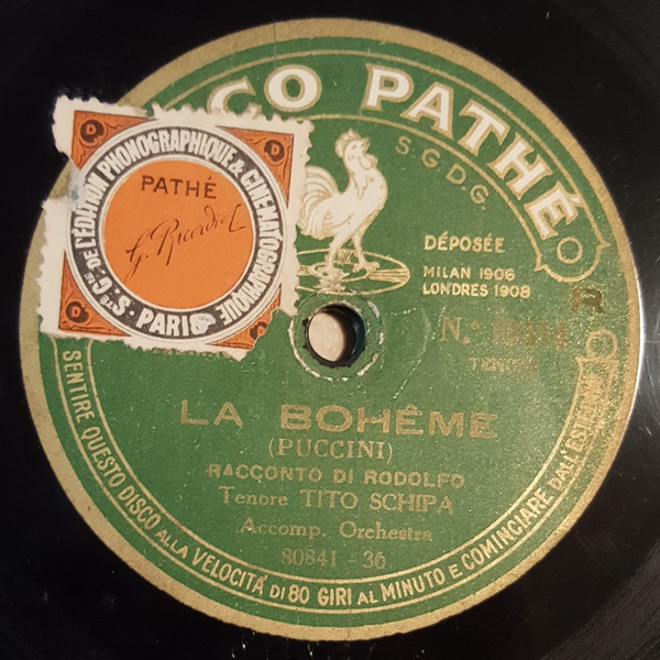 La Bohême: Racconto Di Rodolfo / Cavalleria Rusticana: Siciliana