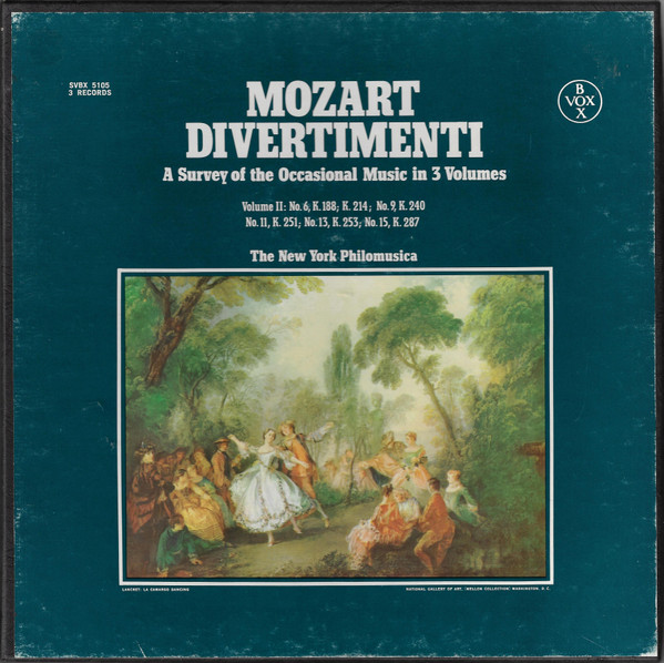 Divertimenti (A Survey Of The Occasional Music In 3 Volumes / Volume II: No. 6, K. 188; K. 214; No. 9, K. 240 No. 11, K. 251; No. 13, K. 253; No. 15, K. 287)