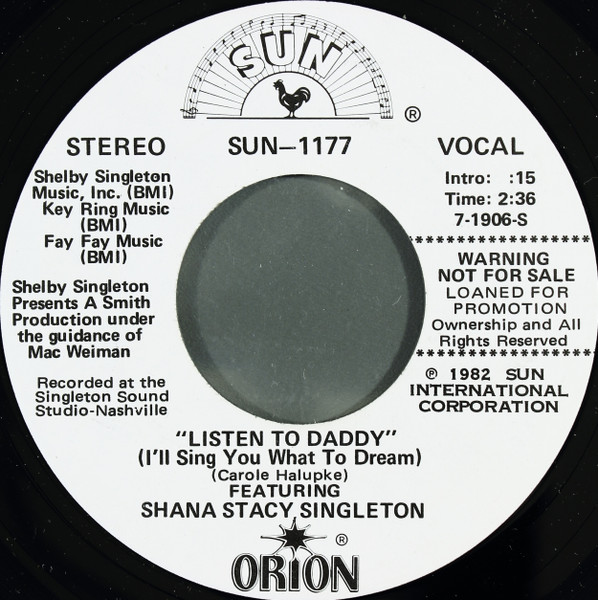 Listen To Daddy (I'll Sing You What To Dream)