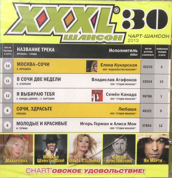 XXXL 30 - Шансон