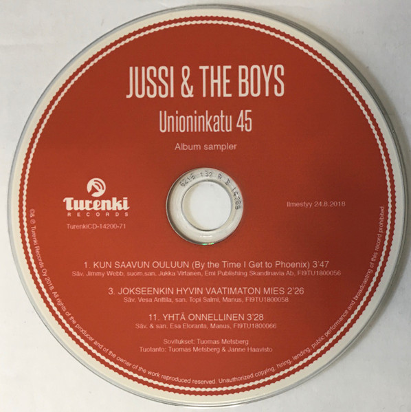 Unioninkatu 45 Album Sampler