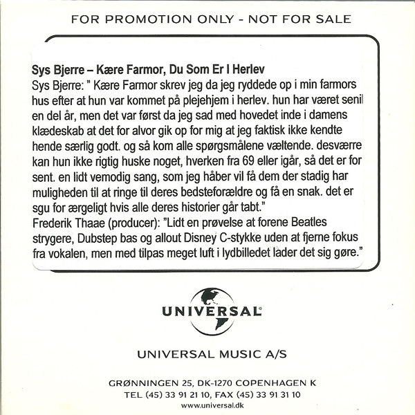 Kære Farmor , Du Som Er I Herlev