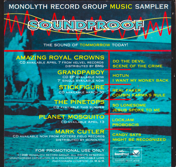 Soundproof: Monolyth Record Group Music Sampler