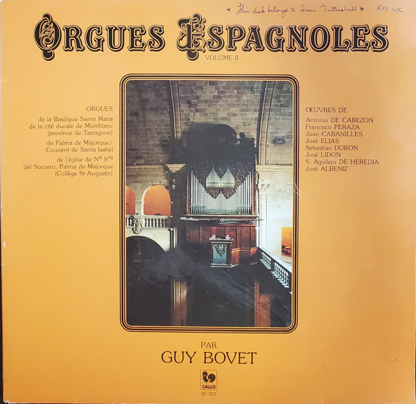 Orgues Espagnoles Volume II