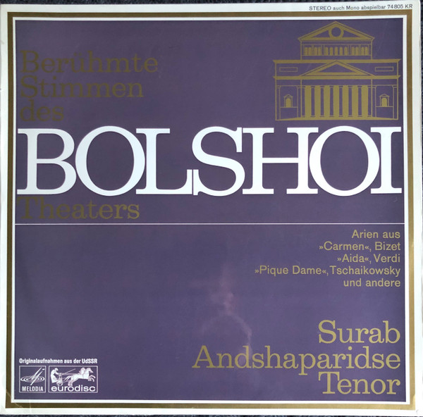 Berühmte Stimmen Des Bolshoi-Theaters