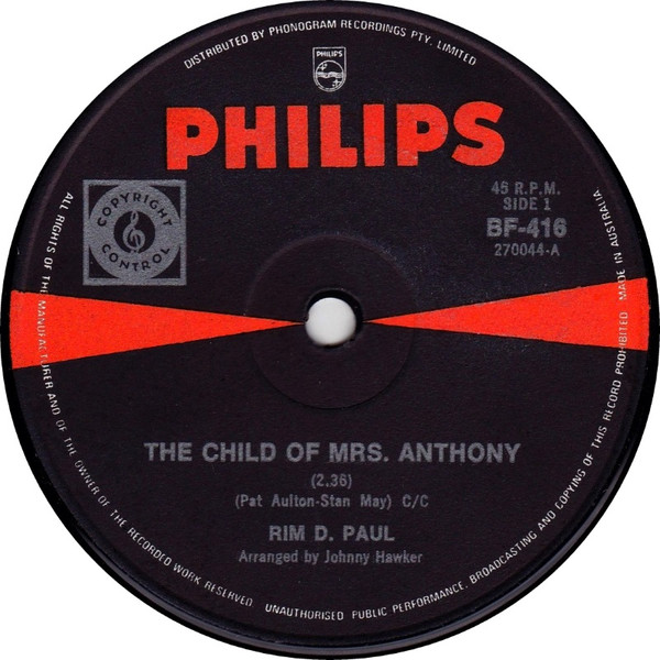 The Child Of Mrs. Anthony