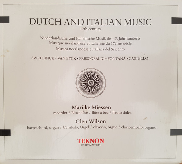 Dutch And Italian Music, 17th Century