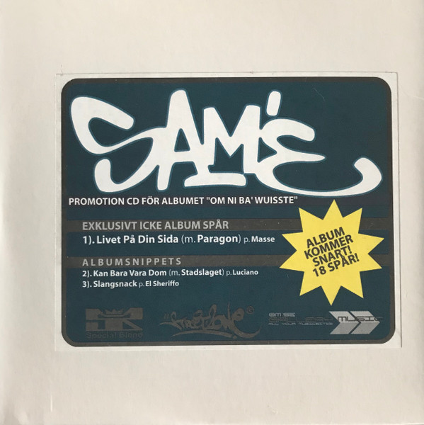 Promotion CD För Albumet "Om Ni Ba' Wuisste"