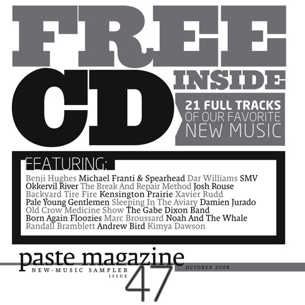 Paste Magazine New - Music Sampler October 2008 Issue 47